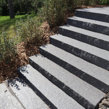 Mesabi Black Granite Steps