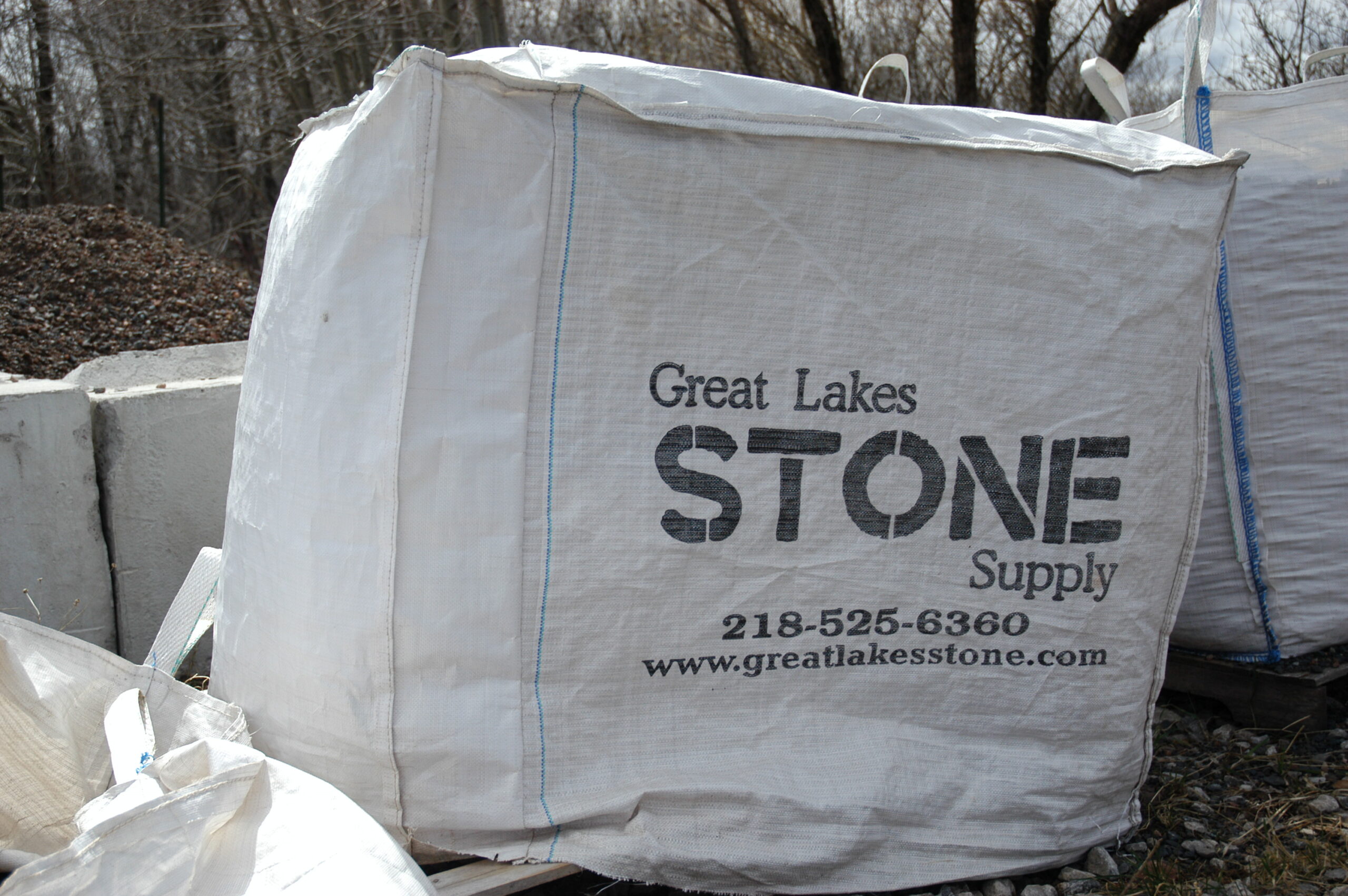 Canvas Bag For Landscape Material Great Lakes Stone Supply